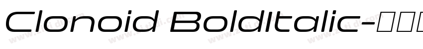 Clonoid BoldItalic字体转换